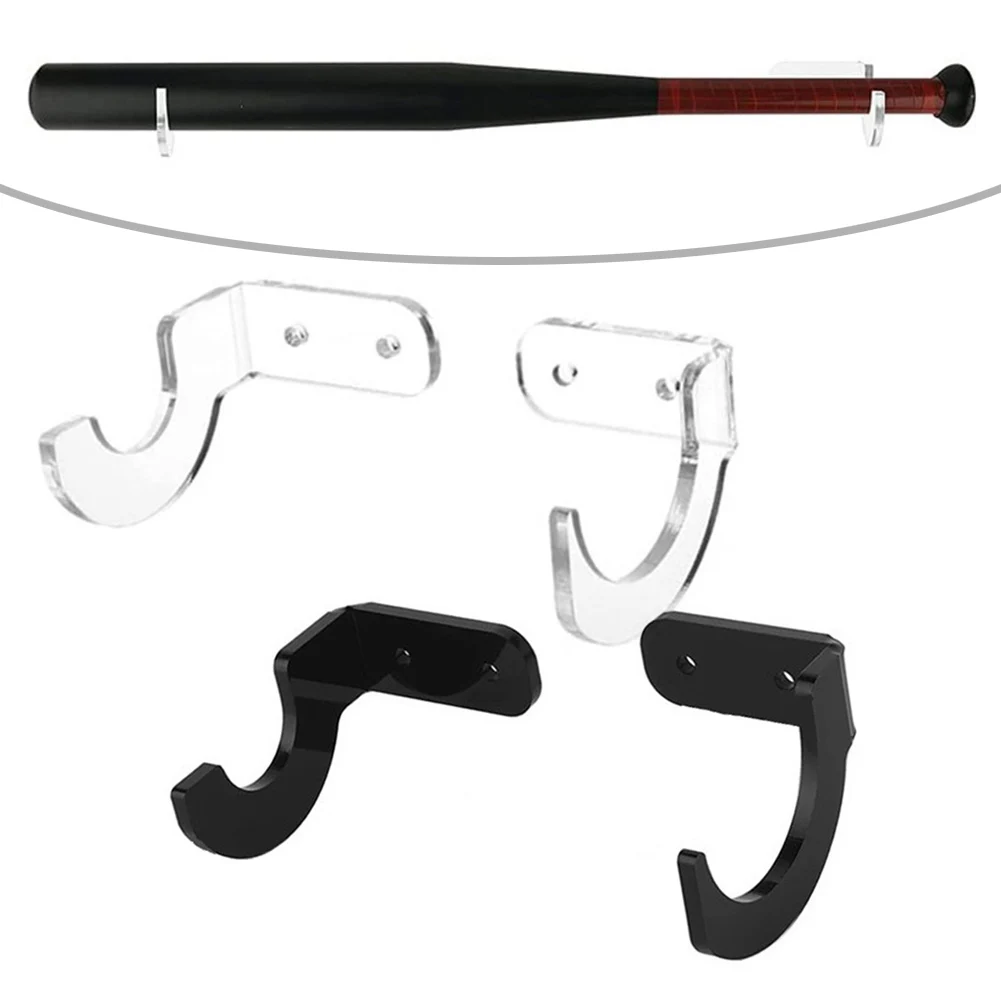 acrylic-bat-holder-a-pair-about-80g-baseball-bat-holder-annular-groove-sturdy-construction-for-sports-enthusiasts