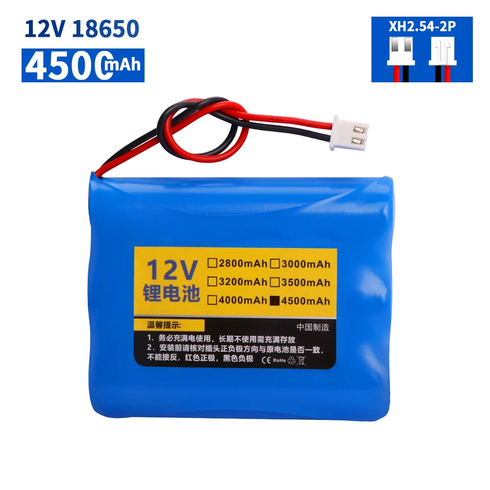 12V 4500mAh lithium-ion Battery pack For Monitor Ups CCTV Camera battery 18650 3S1P 12.6V 2600mah accessories