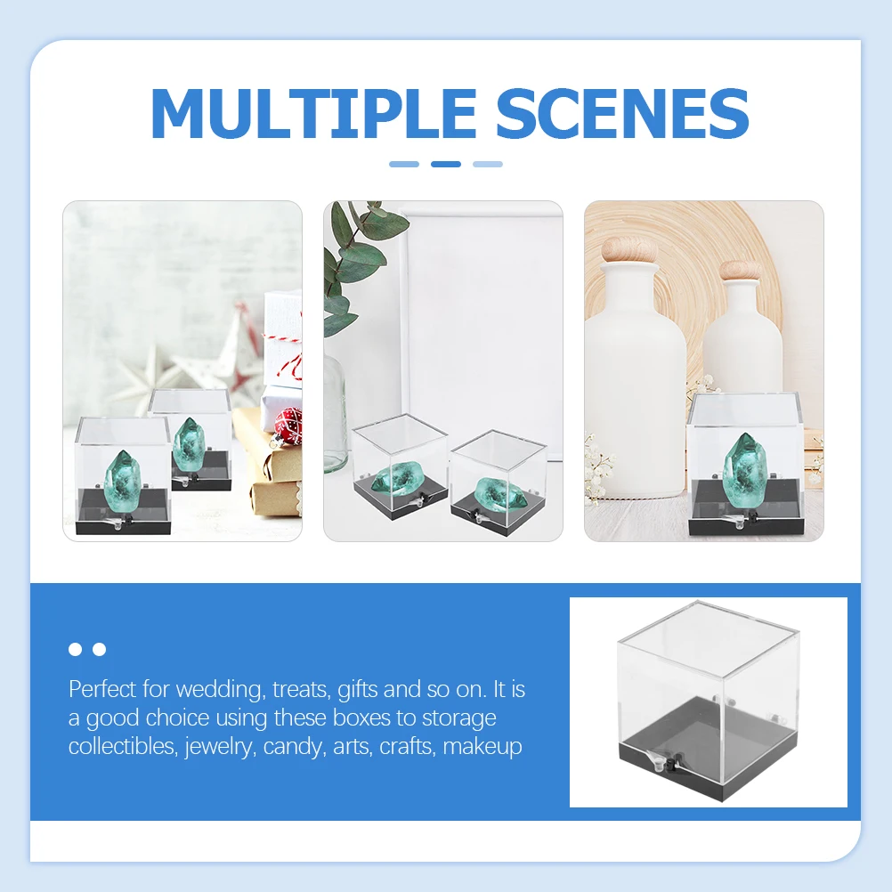 

Clear Plastic Storage Boxes Square Containers for Jewelry C y Treats Gifts Home ganization Display Cases Transparent Holders