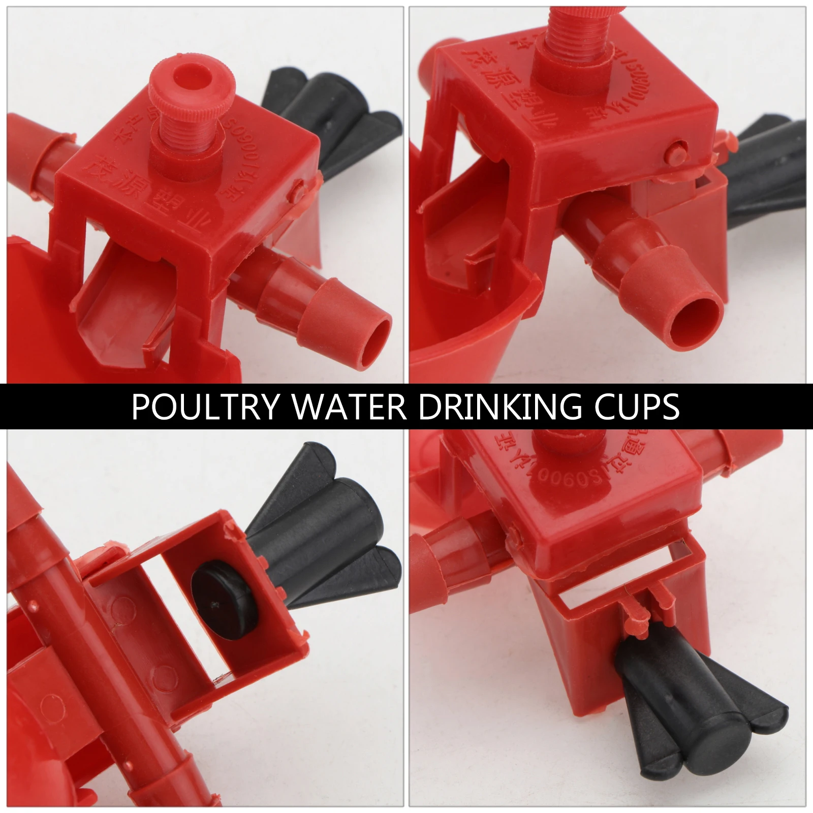 

12PCS Automatic Bowl Chicken Waterer Chicken Drinker Pigeon Quail Feeder ABS Durable Easy Safe Poultry Farm Home Use