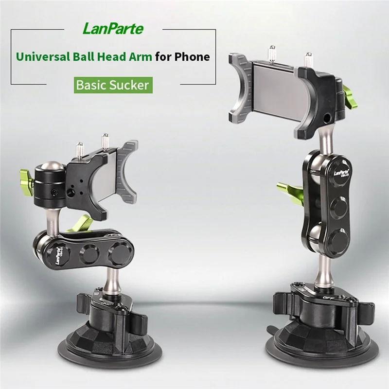 LanParte New Phone Holder Car Phone Holder Stabilizer Phone Selfie Stick 360° Rotating Bracket