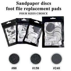 50pcs Foot Dead Skin Sandpaper Pedicure Discs Replacement Sandpaper Files For Foot File Hard Dead Skin Pedicure Tool