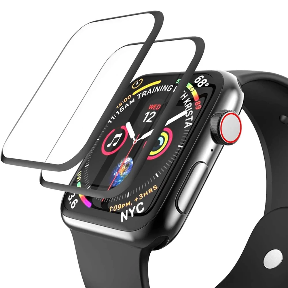 Screen Protector For Apple Watch series 9 8 7 6 5 4 3 SE 45mm 41mm 44mm 40mm 42mm 38mm iWatch accessories Soft Glass film Cover