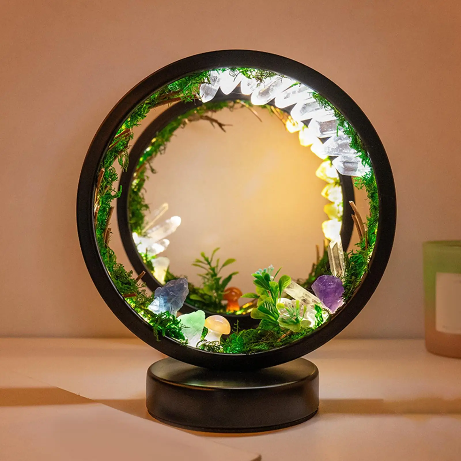 

Bedside Lamp Round Night Light Modern Nightlight Lighting Fixtures Home Decor