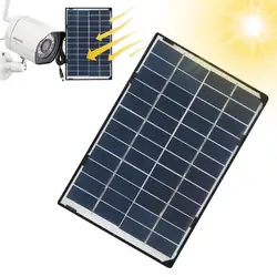 Outdoor Camera Wifi Solar Powered 6W Battery With Portable Solar Panels 12V Color Night Vision Wireless Garden CCTV Camera