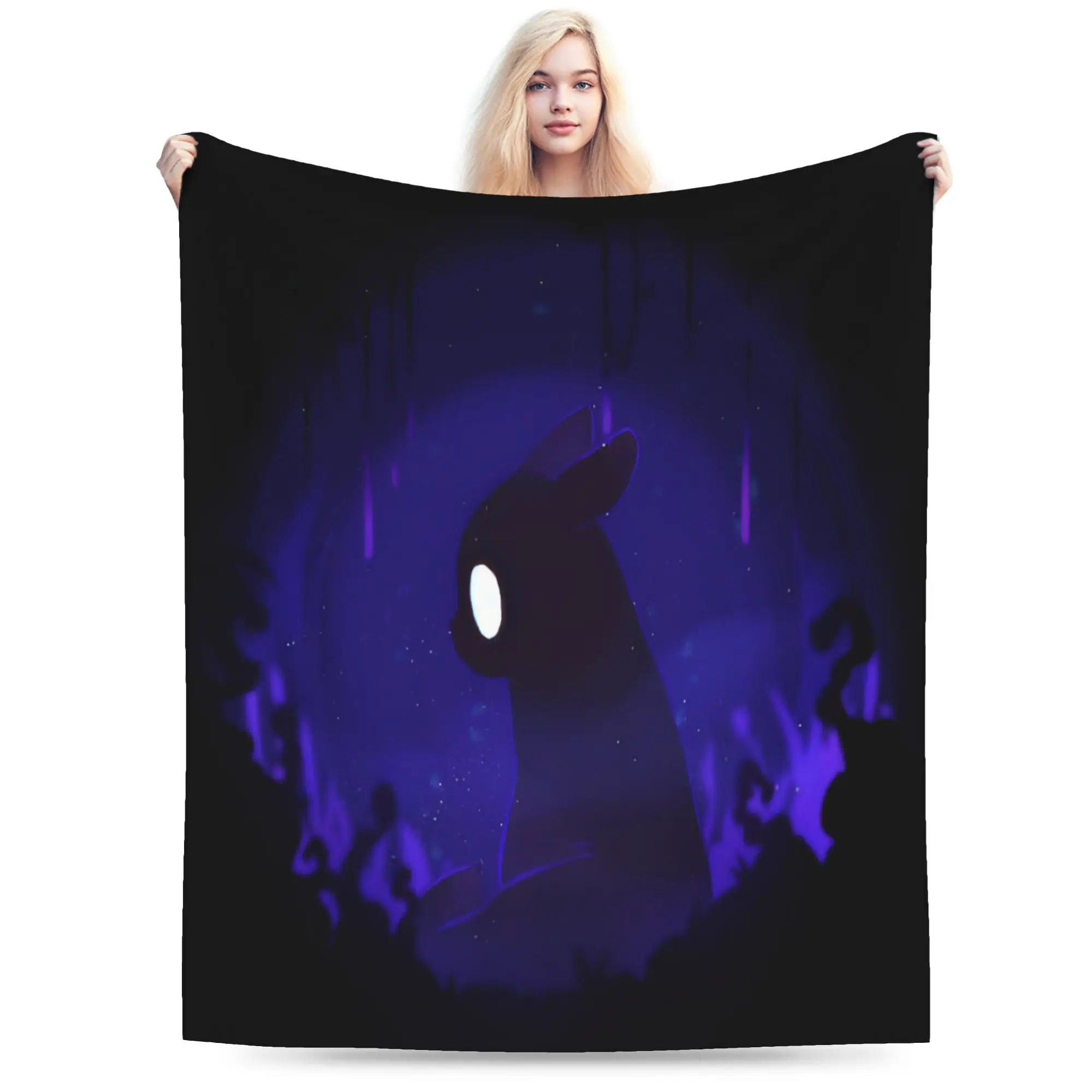 New Rain World Slugcat Gaming Fan Art Blanket Super Soft Fleece  Relax Throw Blankets Machine Washable