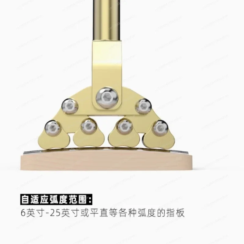 Guitar Thread Installation Pressure Head with Adapt Variable Curvature Guitar Fractal Pusher Various Radius Fretboard Curvatures