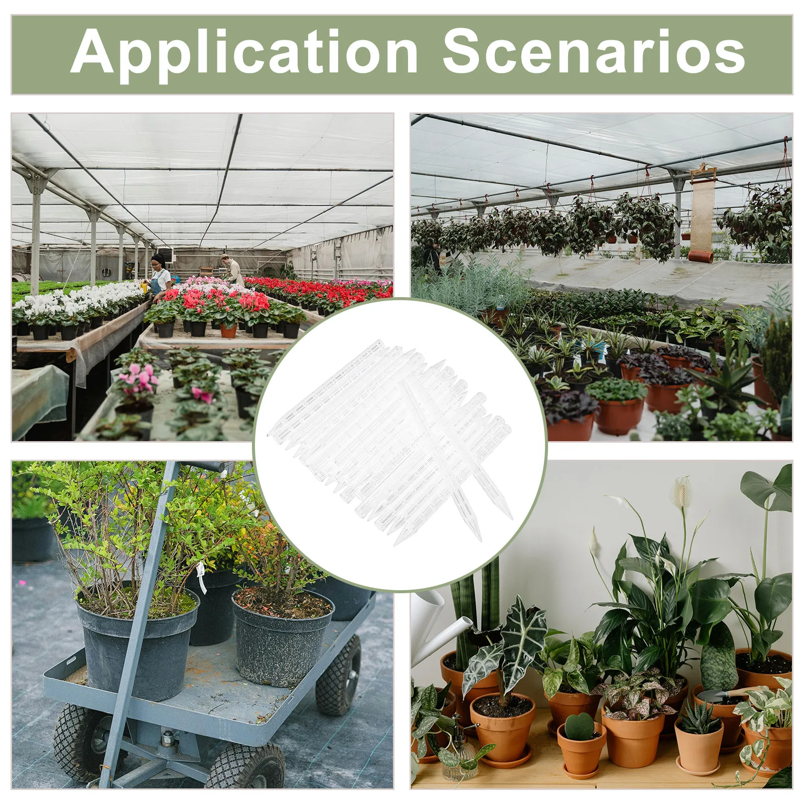 30Pcs Breathable Soil Rods 9.8 Inch Plant Root Ventilation Stakes for Indoor Gardening Succulents Oxygenation Aeration System