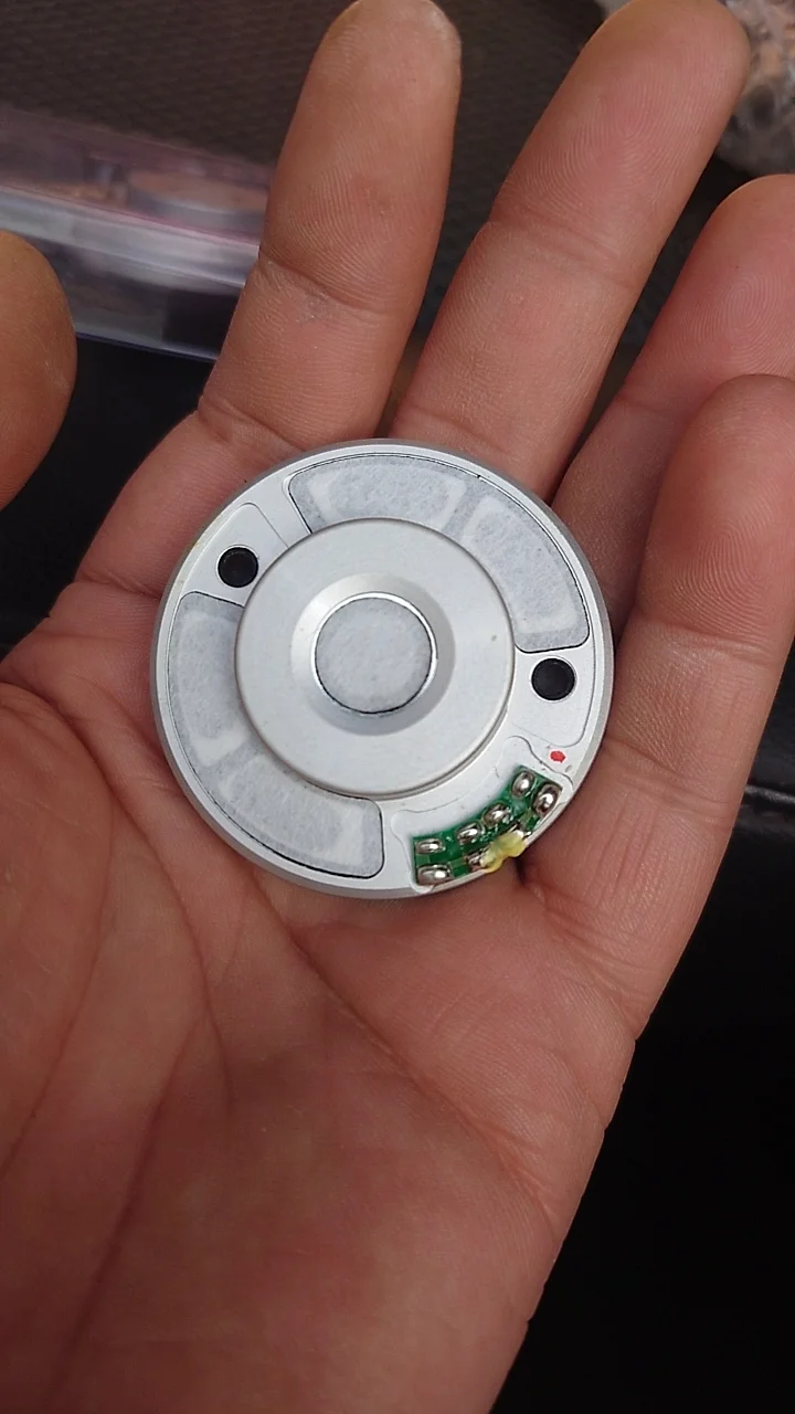 1 쌍 Hifi 50mm 헤드폰 스피커 유닛 32ohm 헤드셋 드라이버 이어폰 수리 부품 양모 복합 필름 최신