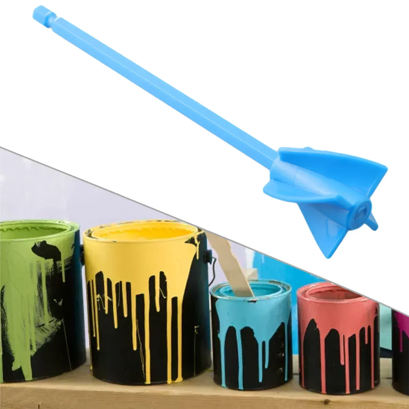 Epoxy Mixer Paint Drill Attachment Paddle Consistency Liquids Resin Head Stirrer For Epoxy Resin Latex Oil Paint