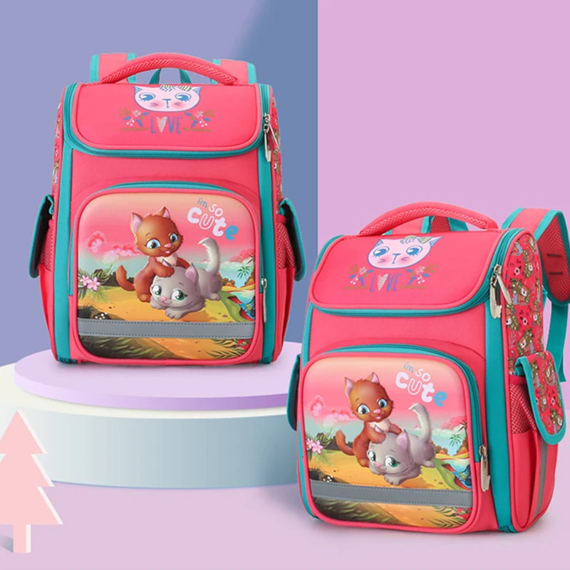 Imagem -03 - Novas Meninas Primary13 Grau Ortopédico Mochila para Meninos 3d dos Desenhos Animados à Prova D3d Água Bolsas de Escola Crianças Criança Mochila Escolar