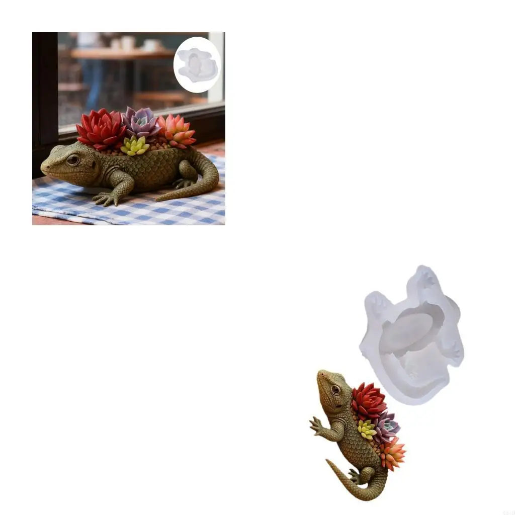 Versatile Silicone Mold with Designs for Creating Resin Concrete Flower Pot Decoration Items Craft Projects
