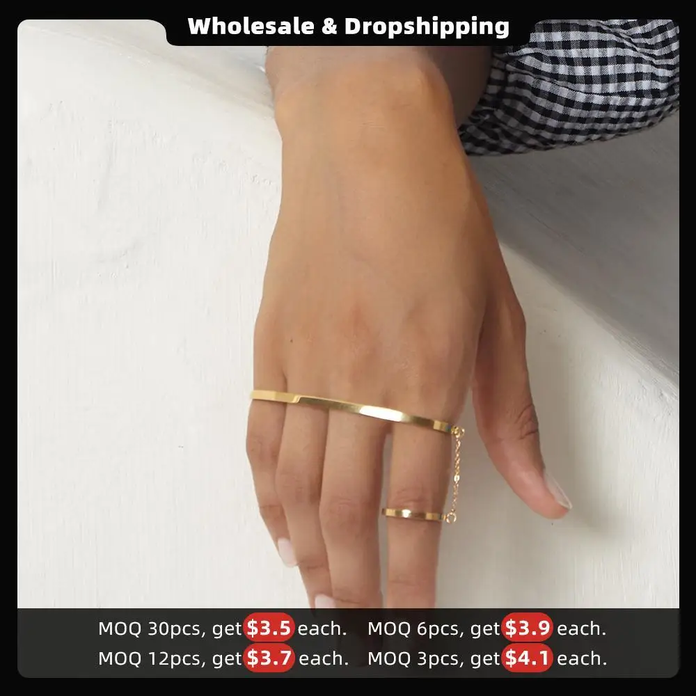 ENFASHION Ring Bracelets Bangles For Women Femme Stainless Steel Gold Color Armband Fashion Jewelry 2020 Pulseras Mujer B202176