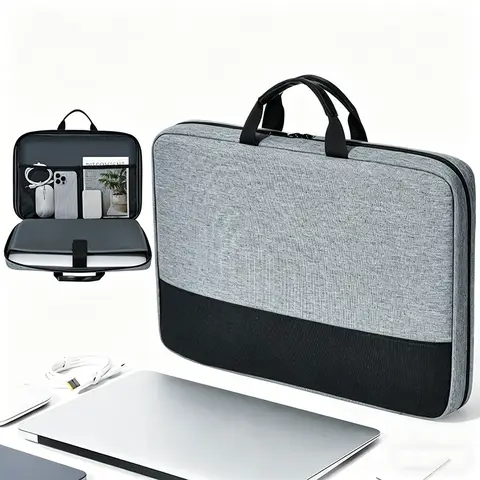 15/17 Inch Laptop Sleeve Bag – Shockproof Computer Briefcase Notebook Pouch for Business Travel
