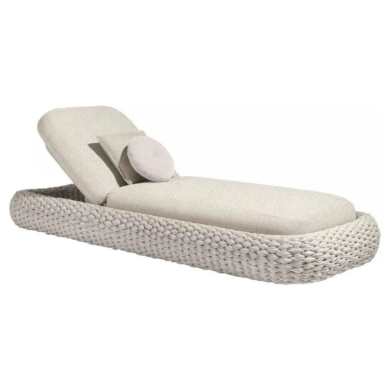 

Rattan beach bed, waterproof courtyard garden bed and breakfast outdoor loungers, beach loungers