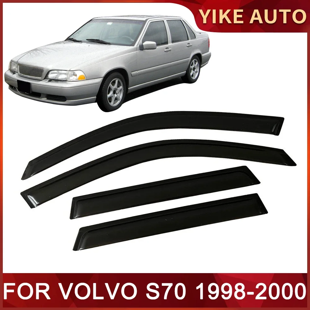 

Оконный козырек для VOLVO S70 1998-2000, дверной козырек с защитой от ветра, солнца, дождя, боковые окна, ветровые дефлекторы, автозапчасти