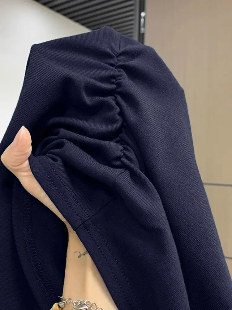 Damen-Sommer-Kurzarm-Top für modisches, vielseitiges Basishemd, schmale Passform, Rundhals-T-Shirt, lässig und sexy, atmungsaktiv und cool – Detail 10