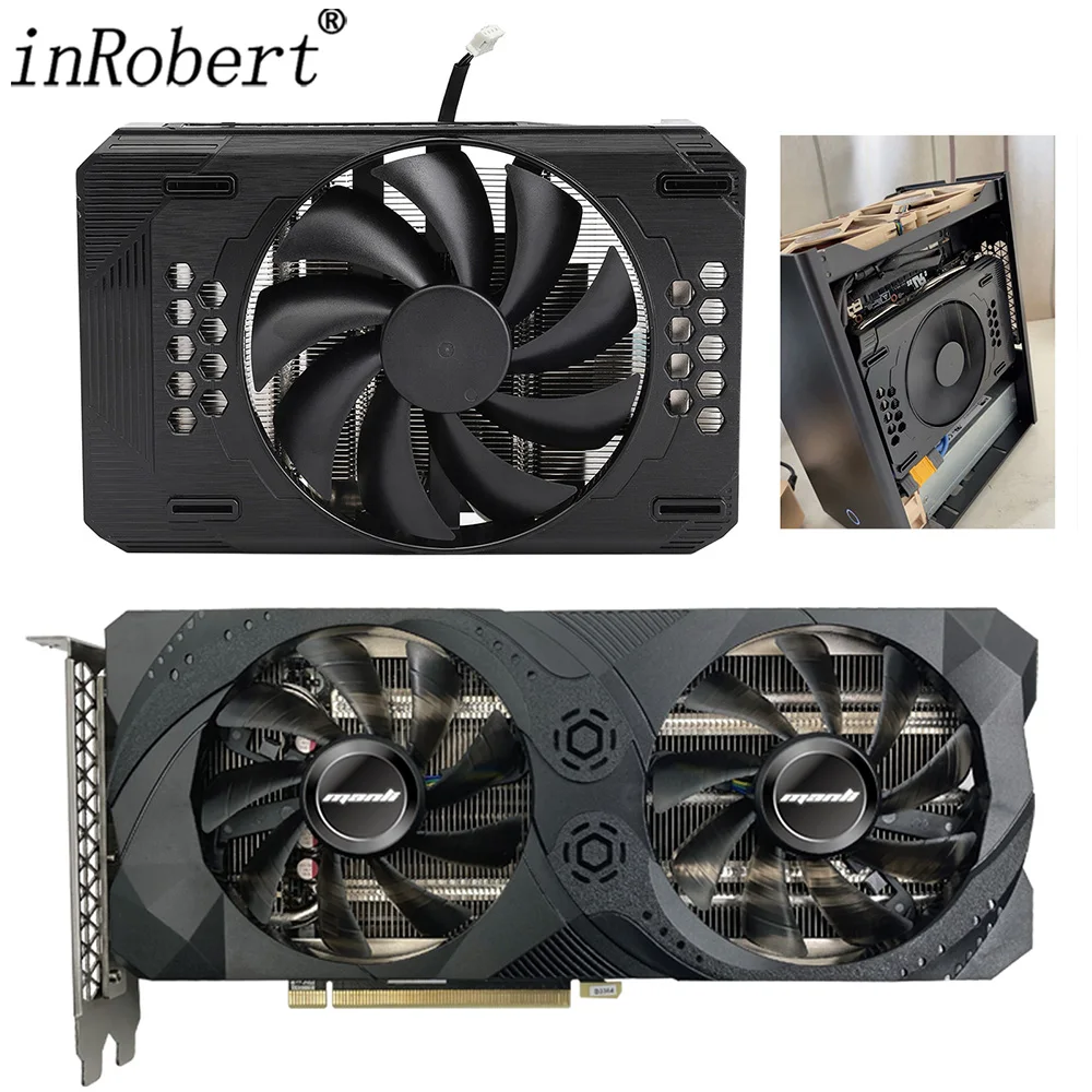 

Для замены видеокарты Manli GeForce RTX 3060 Ti, сделай сам, радиатор с одним вентилятором для шасси ITX