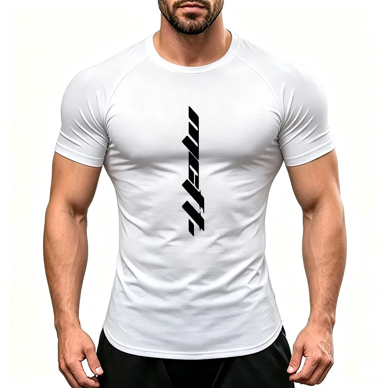 Men's Short Sleeve Athletic T-Shirt Quick Dry Breathable Moisture Wicking Running T-Shirts Slim Fit Gym Workout Top
