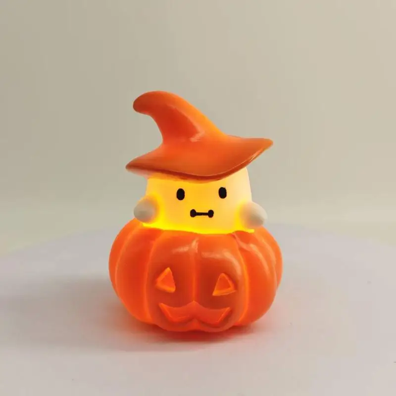 Halloween Pumpkin & Ghost Night Light Luminous Ornament Creative Decoration Party Decor Prop For Halloween Party Holiday Gift