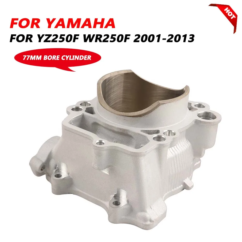 Motorcycle Parts Engine Cylinder JUG BORE 77mm For Yamaha WR250F WR YZ 250F  YZ250F 2001 - 2010 2011 2012 2013 5XC-11311-20-00