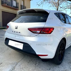 For Seat LEON MK3 MK3.5 5F FR Style Hatchback Spoiler 2012-2020 ABS Material Rear Roof Lip Spoiler Car Tail Wing Decoration
