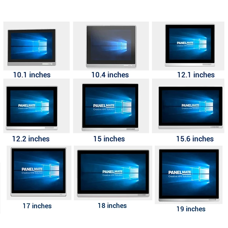 ZXY 10.4 15.6 18.5 19 Inch Lcd Touch Screen Panel Full HD VAG HD-MI Input USB Industrial Lcd Monitor IP65 Display Touchscreen