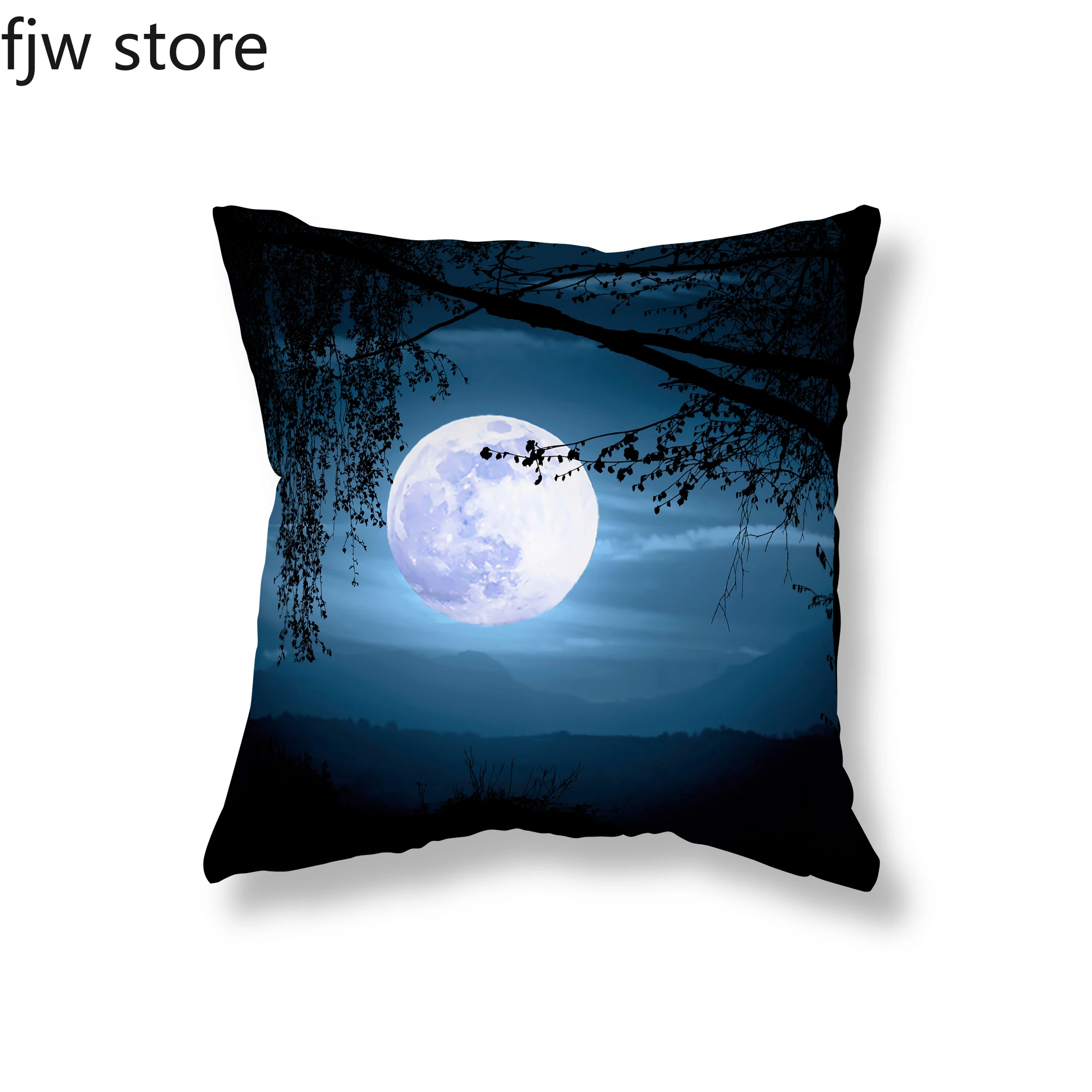 Beautiful Scenery Pillow Cover Sofa Decoration Ornament Room Bedside Office Seat Cushion  Home Decor   45x45cm