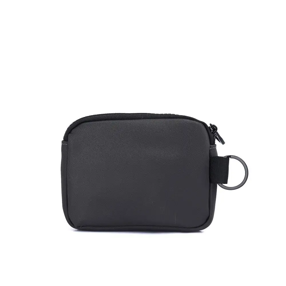 Fashion Canvas Coin Purse Card Holder Zipper Short Wallet Solid Color Storage Bag Male