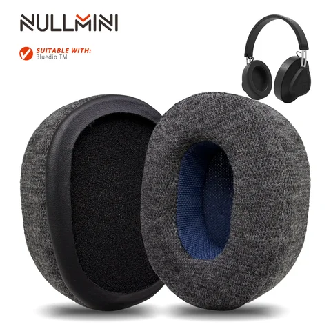 Nullmini Earpads Suitable for Bluedio TM Headphones Replacement Ear Cushion Pads Headband
