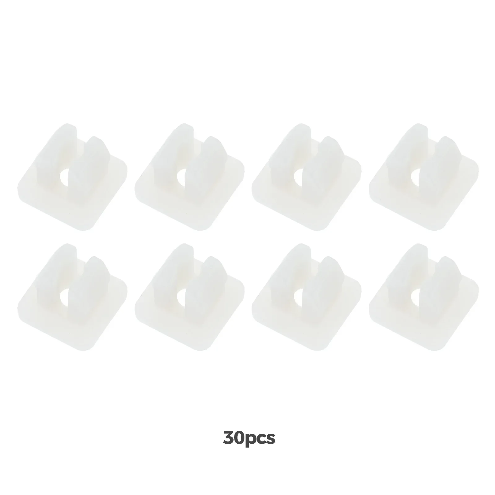 30Pcs Natural Fast Wire Nail Seat Snaps Nylon Fastener Fixed Retainers for Universal Car Nut Grommet Retaining Clips