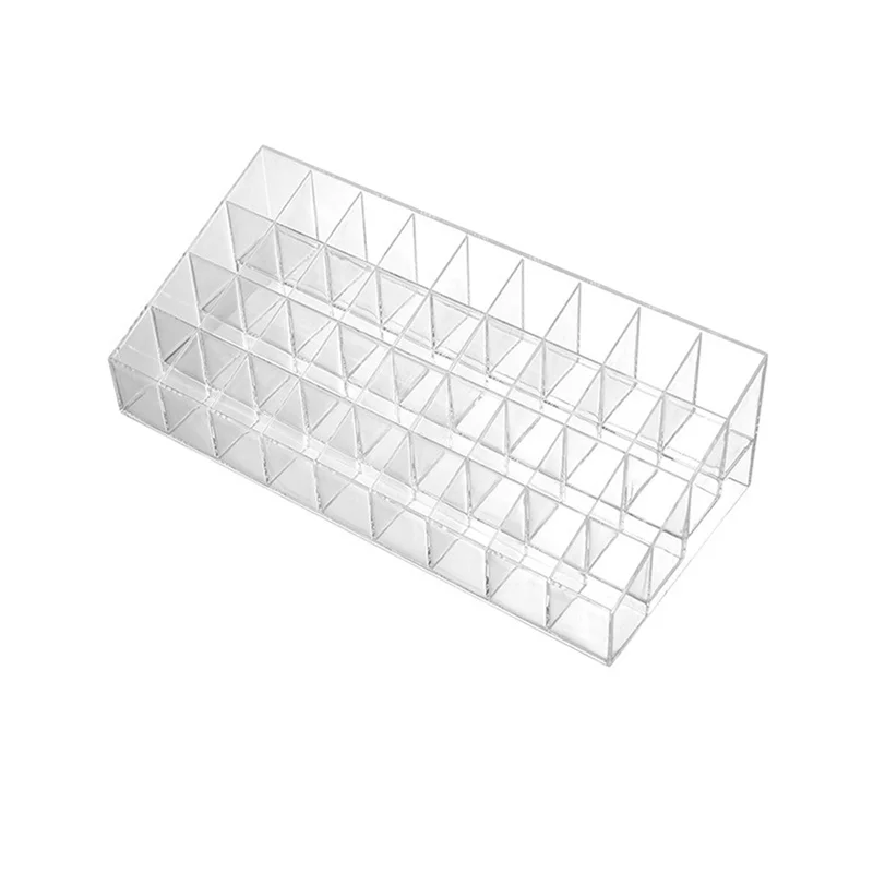 9/24/36/40 Grid Lipstick Acrylic Makeup Organizer Storage Box Lipstick Nail Polish Display Stand Holder Cosmetic Organizer Box
