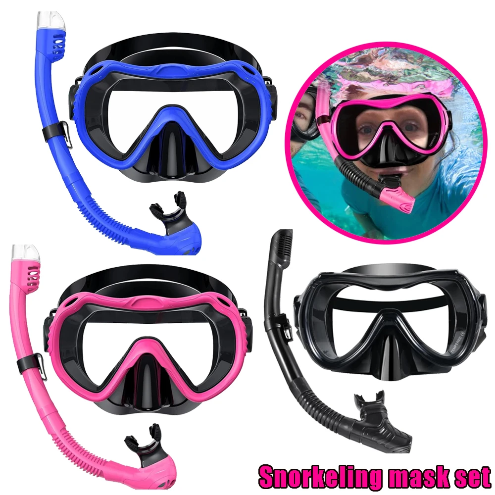 

Underwater Diving Mask Set Kids Children Full Face HD Anti Fog Diving Mask Childrens Diving Mask Swimming Snorkel Equipment