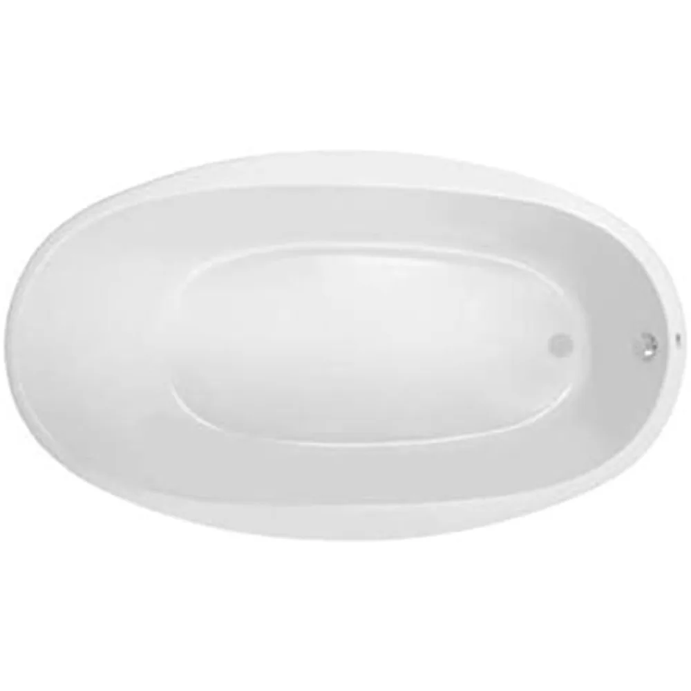 

Lansford 70" x 40" Drop In Acrylic Soaking Tub with Reversible Drain and Overflow