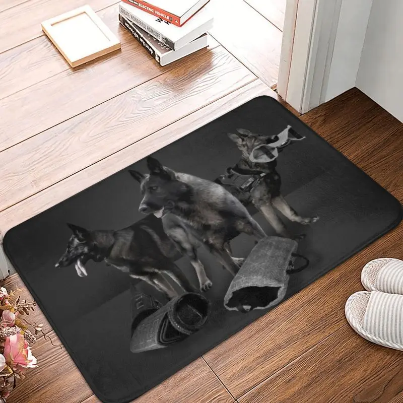 German Shepherd Dog Floor Door Bath Kitchen Mat Anti-Slip Outdoor GSD Animal Doormat Bedroom Balcony Entrance Carpet Rug