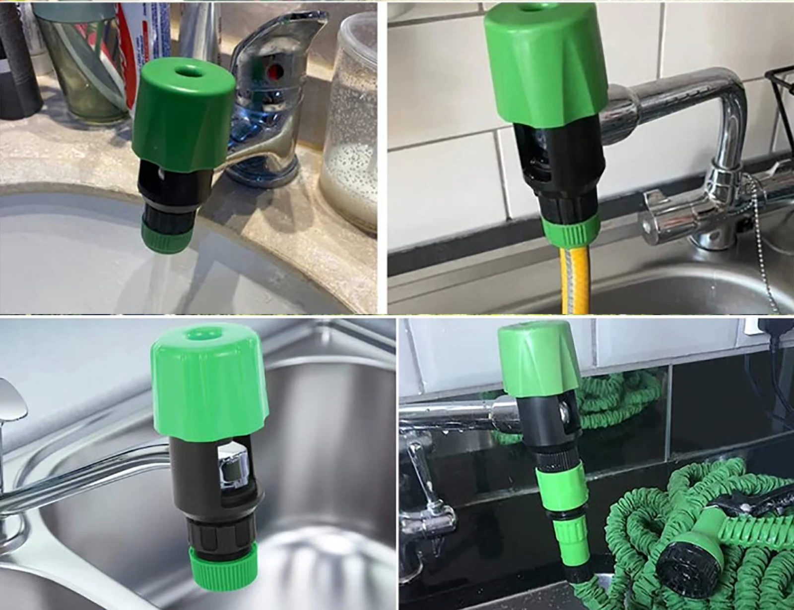 Faucet Universal Hose Connector Kitchen Quick Coupling Garden Watering Irrigation Water Pipe Adapter Reusable Connecting Pieces