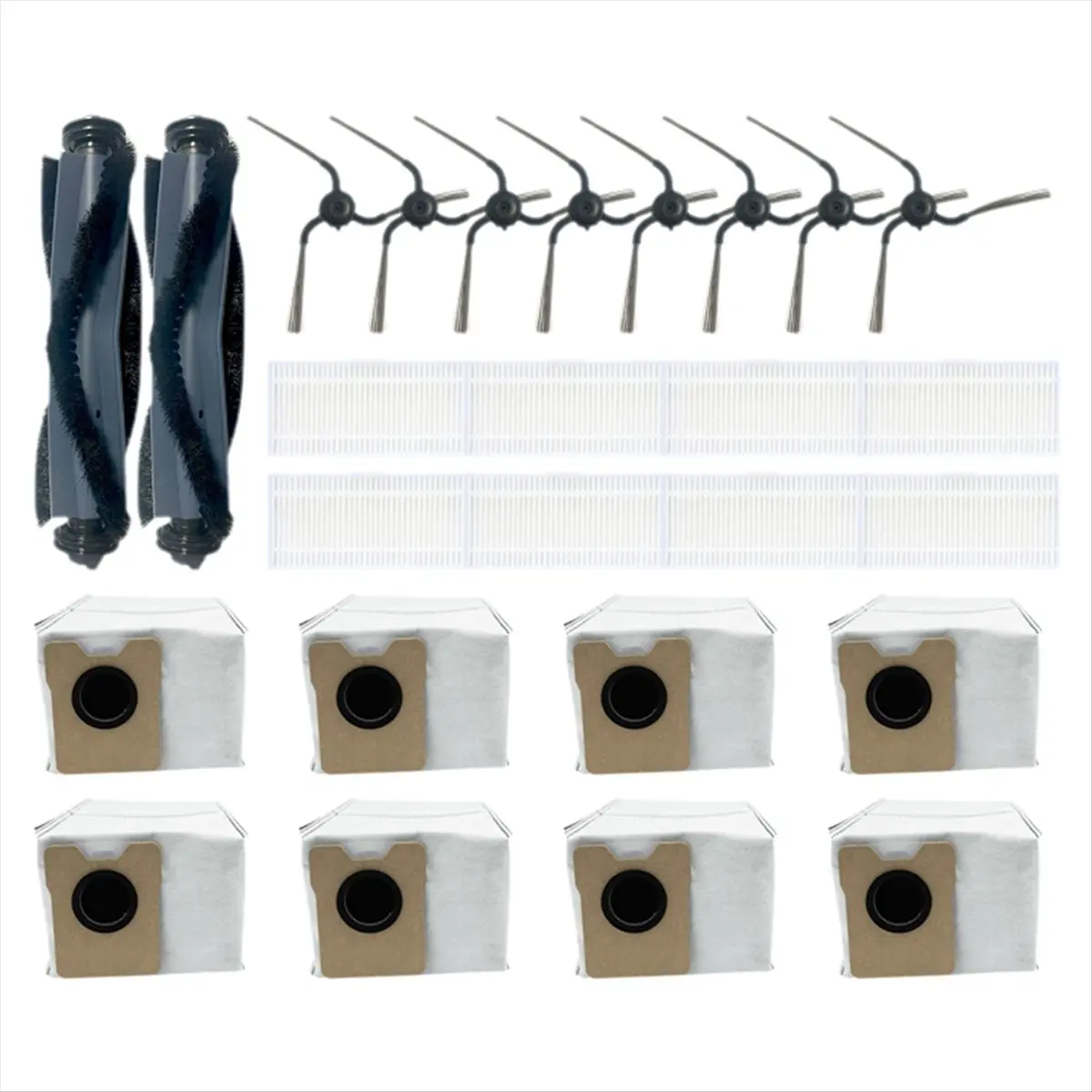 

26 шт. для робота-пылесоса C10, запасные части, основная щетка, боковая щетка, фильтр Hepa, большой мешок для пыли, запасная часть [BWASCLIM]