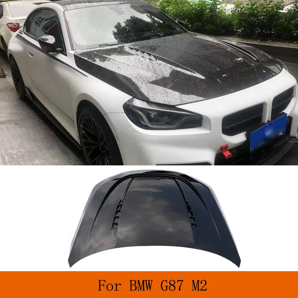 

Передний капот автомобиля для BMW 2 серии G87 M2/ 2 серии 230i M240i G42 2022 2023 комплекты двигателей переднего кузова автомобиля Prepreg сухой углерод