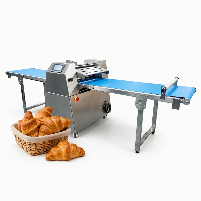 Stainless Steel Dough Sheeter Pastry Sheeter Machine Commercial Automatic Croissant Production OME