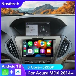 Navitech Android 12 Acura MDX 2014 2015 2016- 2021 Multimedia Navigation GPS Autoradio Player Monitor Carplay bluetooth auto