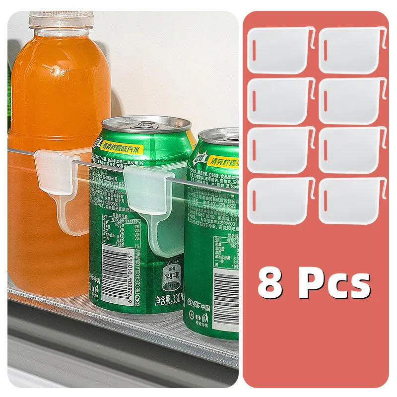 Multifunctional Refrigerator Divider Organizing Adjustable Snap-On Lattice Bracket Clip Organizing Refrigerator Divider Clip