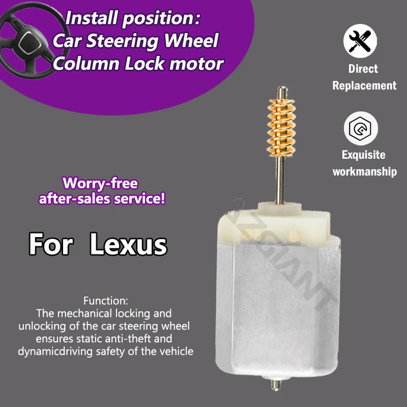 

AZGIANT For Lexus ES350H 2021 2022 2023 Car Steering Column Lock Actuator motor Copper carbon brush Anti theft protection tool