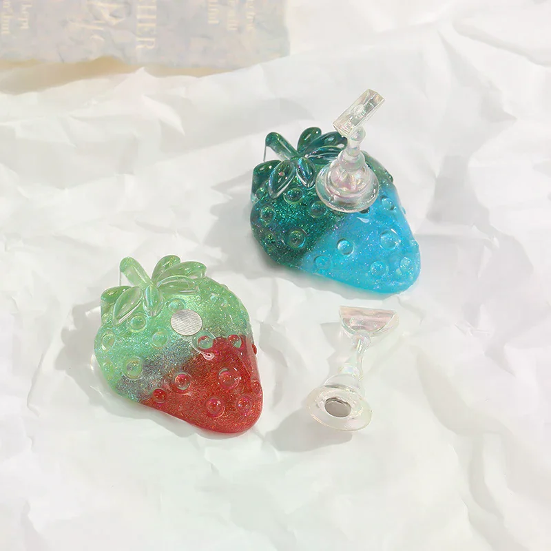 Set di supporti magnetici per unghie fragola Espositore per pratica Unghie finte che mostrano scaffale Espositore per smalto gel Presentazione Borad