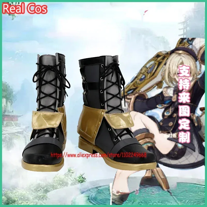 

RealCos Genshin Impact Fontaine Freminet Cosplay Shoes Boots Halloween Cosplay Costume Accessory