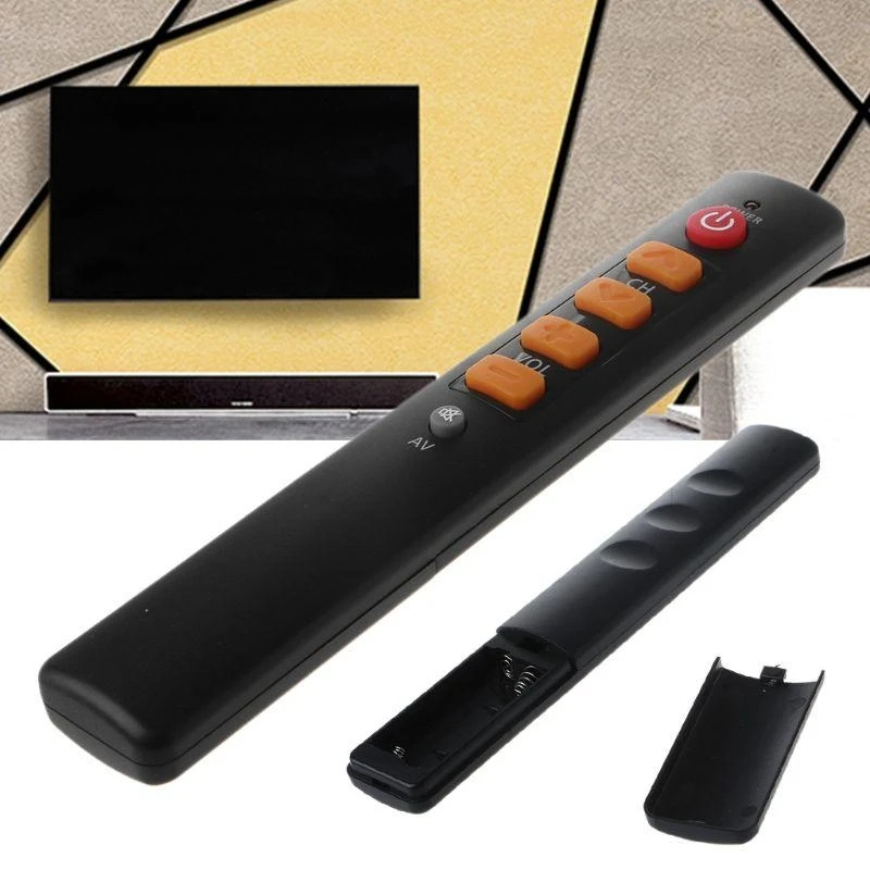 090f 6 Big Yellow Buttons Lernbedienungssteuerung IR Remote für STB DVD VCR Elektronisch für Home -Zubehör