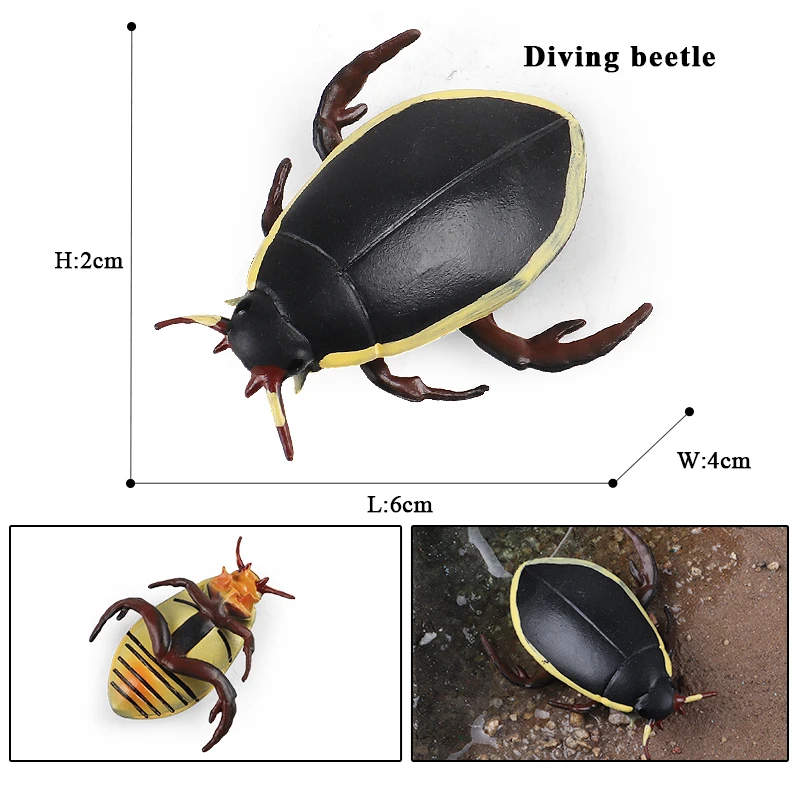Oenux Simulation Libelle Heuschrecke Tausendfüßler Wildes Insekt Tiere Modell Actionfiguren Miniatur Bildung Sammlung Kinderspielzeug – Detail 15