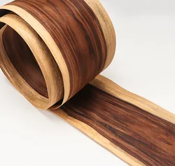 L:2.4meters Width:210mm T:0.5mm Pure Solid Wood With White Edge Brazilian acid twig wood Veneer Home Audio Car Decoration