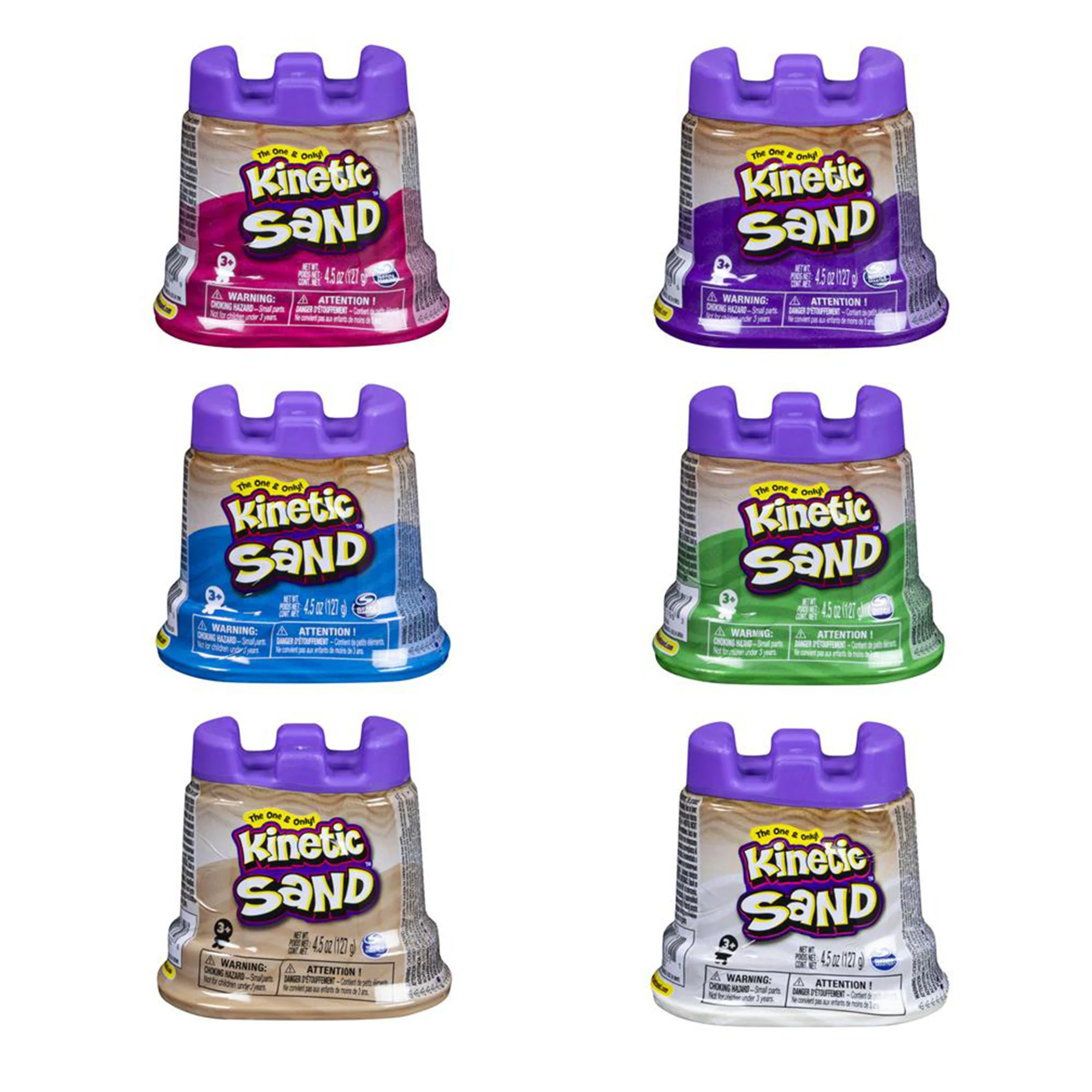 Sable cinétique 6059169 , 6 boîtes, 6 couleurs, 4,5 oz (127 G), 6 couleurs