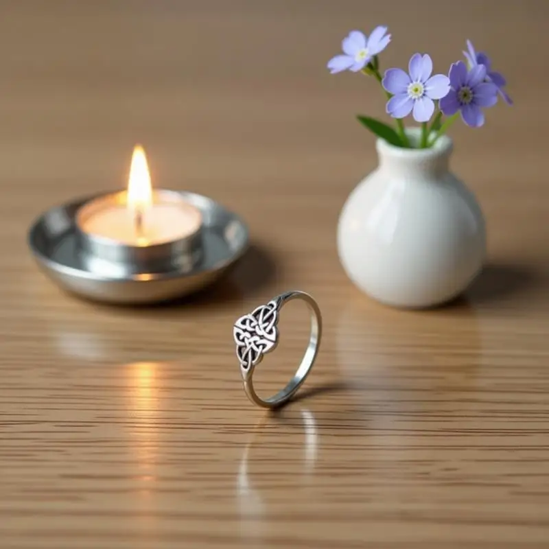 Vintage 925 Sterling Silver Chinese Knot Pattern Design Finger Rings for Women Girls Anniversary Party Jewelry Gifts Accessory