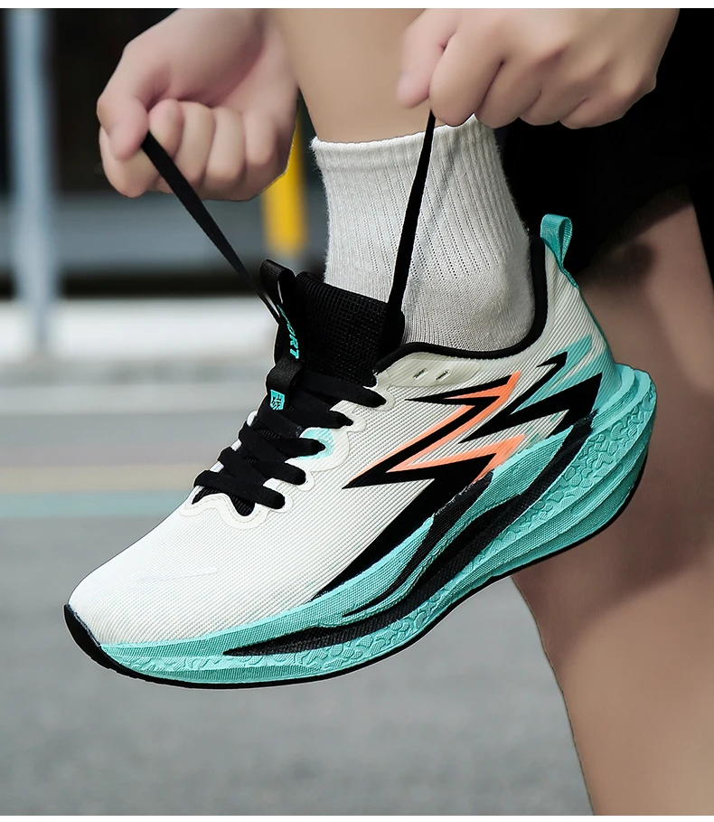 Neue Sportschuhe für Männer Leichte Laufschuhe mit Carbonplatte Atmungsaktive Mesh-Sneaker für Marathonrennen und Leichtathletik-Training – Detail 19